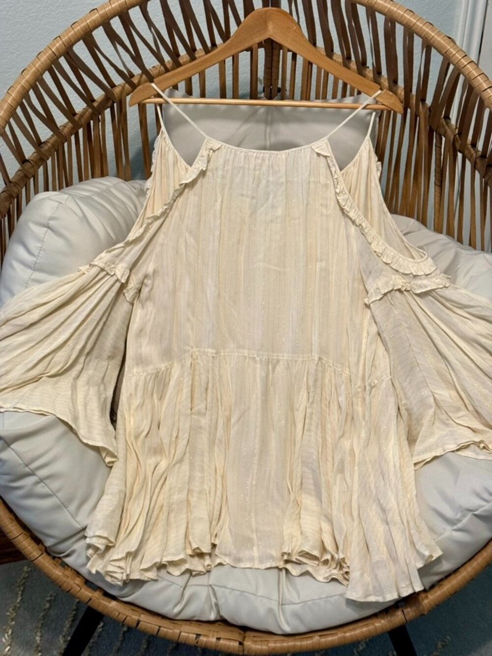 Spell & the Gypsy Florence Mini Dress in Creme Brulee | Small | New With Tags - Picture 6 of 14